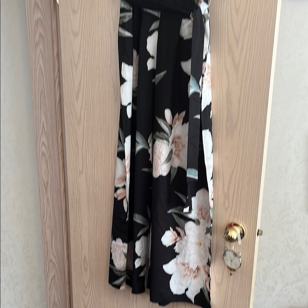 Two pairs of Floral Black and White Women's pants
